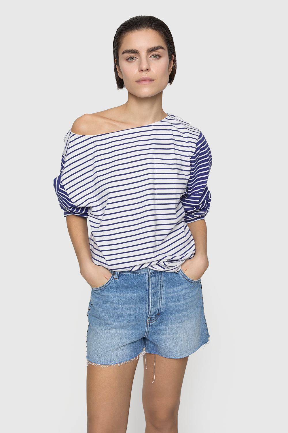 Ruby Stripe Pocket Tee