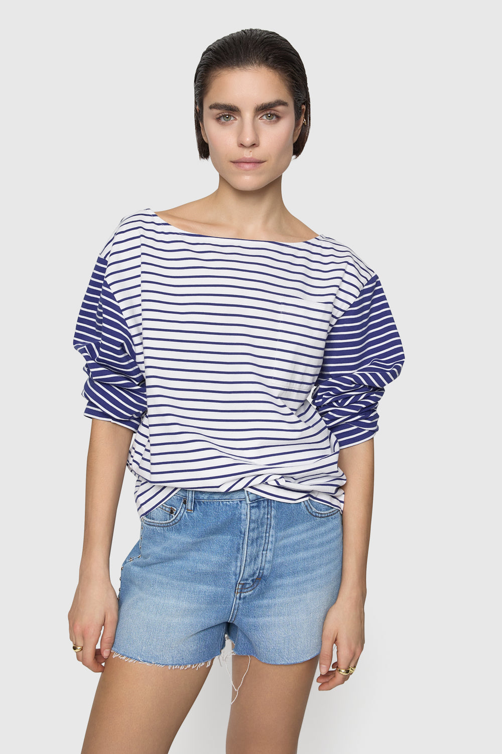 Ruby Stripe Pocket Tee