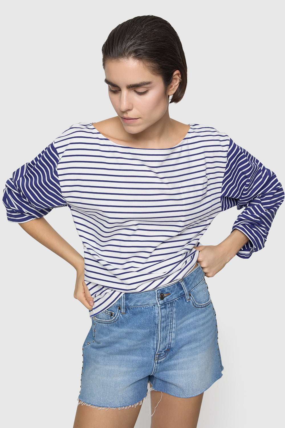 Ruby Stripe Pocket Tee