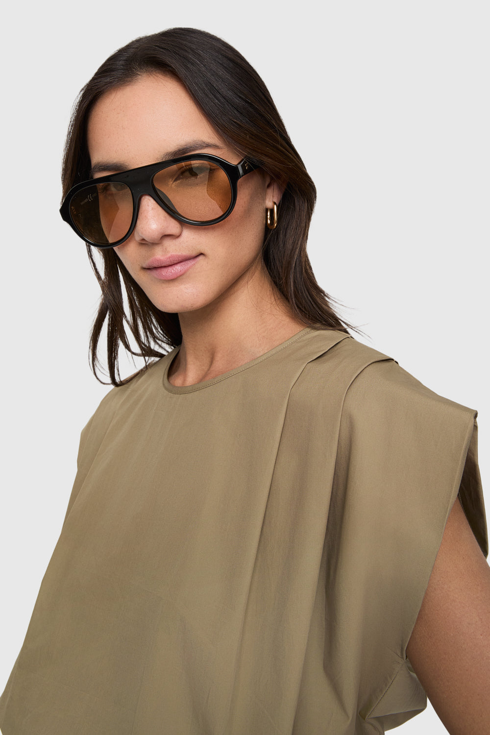 Holly Sleeveless Poplin Top