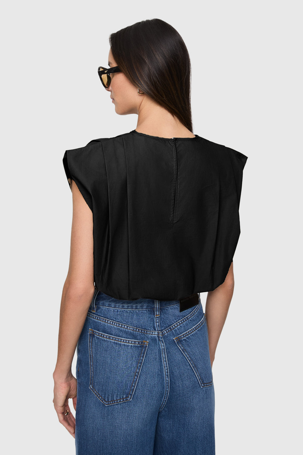 Holly Sleeveless Poplin Top