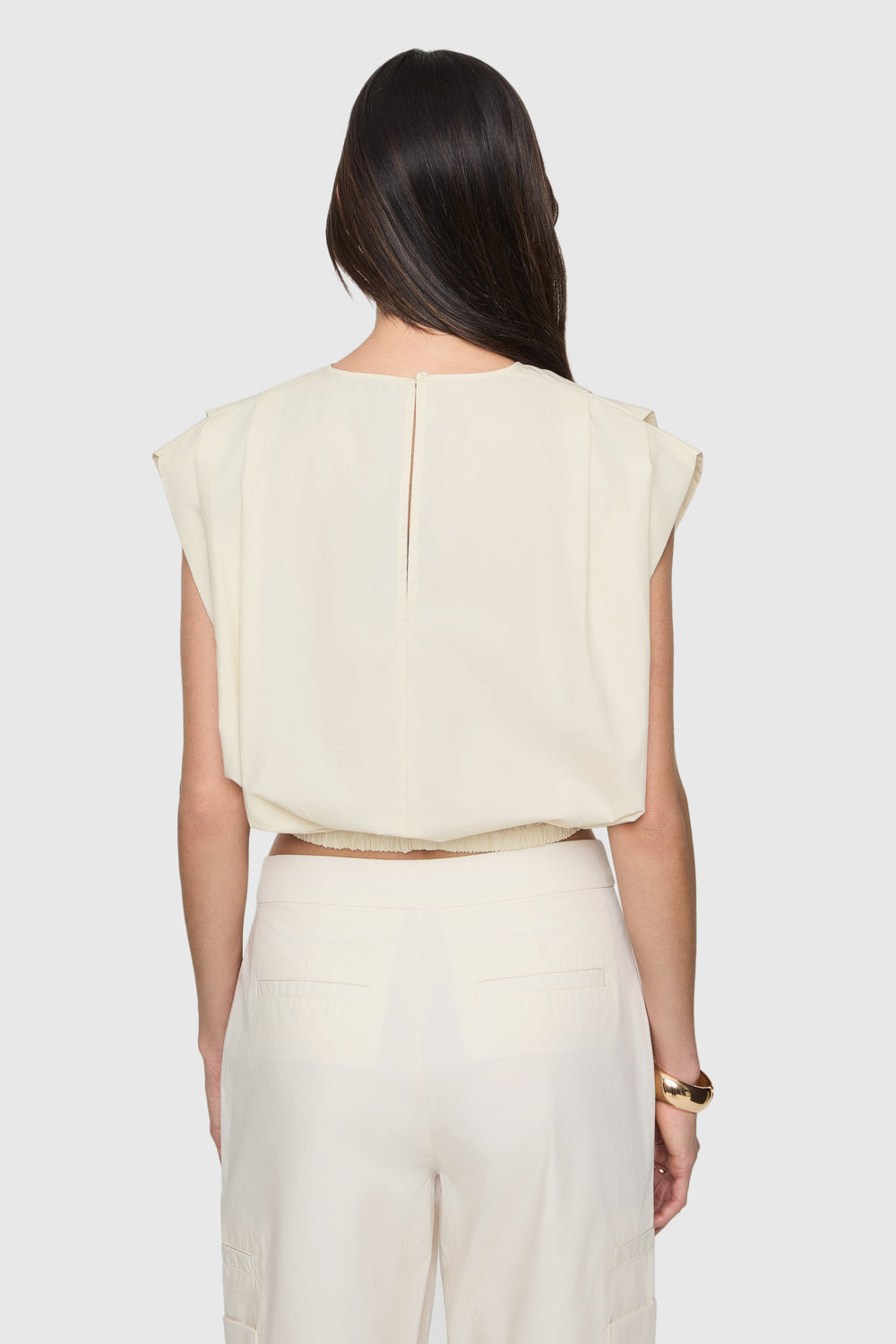 Holly Sleeveless Poplin Top