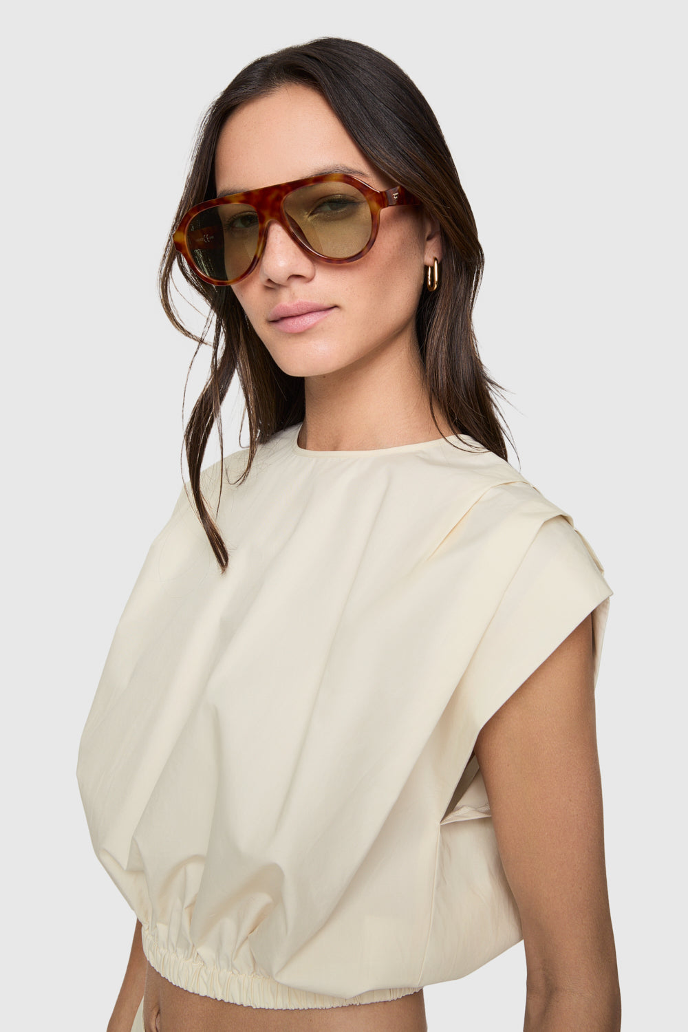 Holly Sleeveless Poplin Top