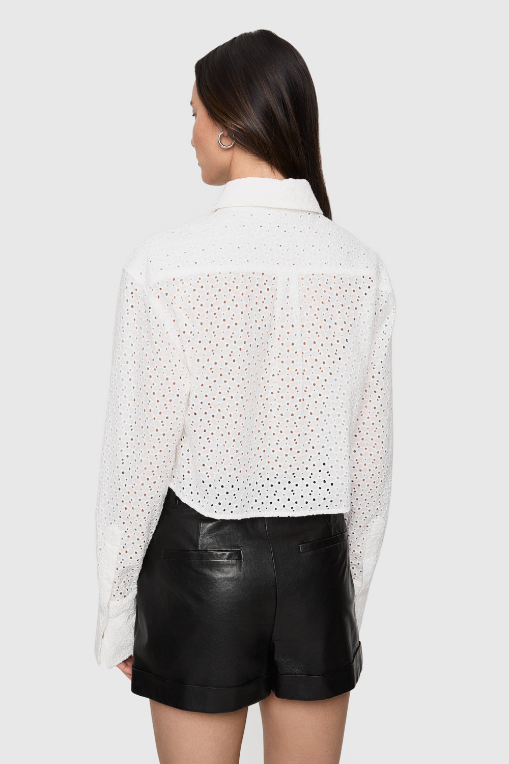 Juna Crop Eyelet Top