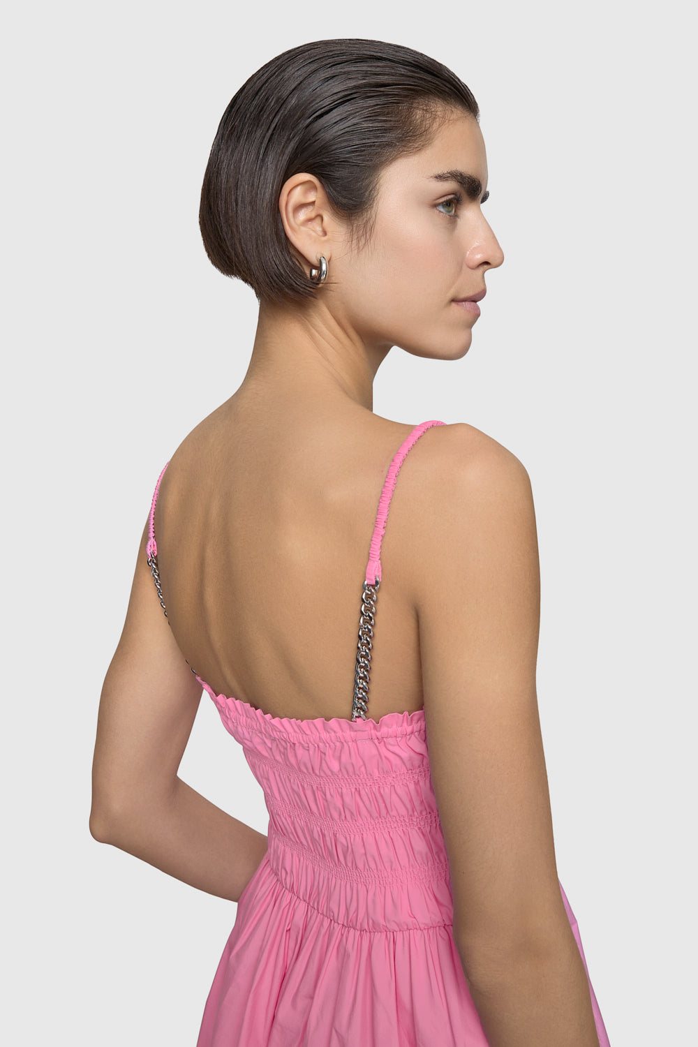 open lace back dress Fay Smocked Dress – Rebecca Minkoff