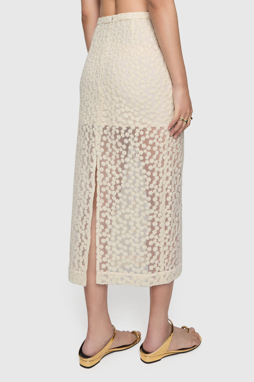 Jaci Midi Lace Skirt