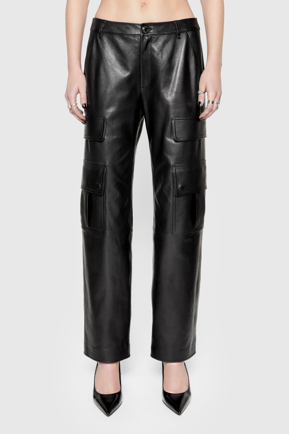 Bowie Leather Cargo Pant