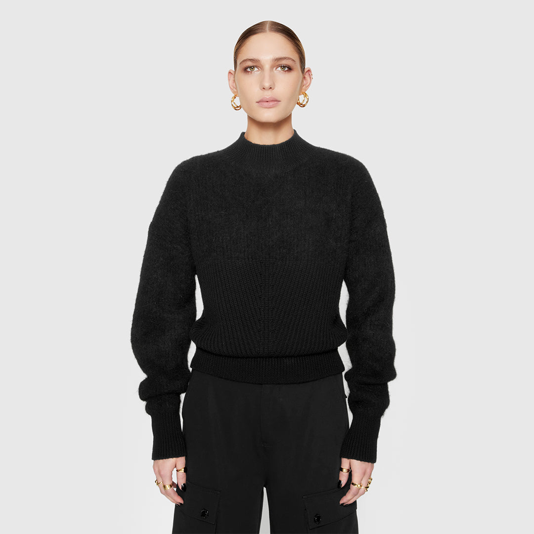 Priscilla Two-Texture Sweater – Rebecca Minkoff