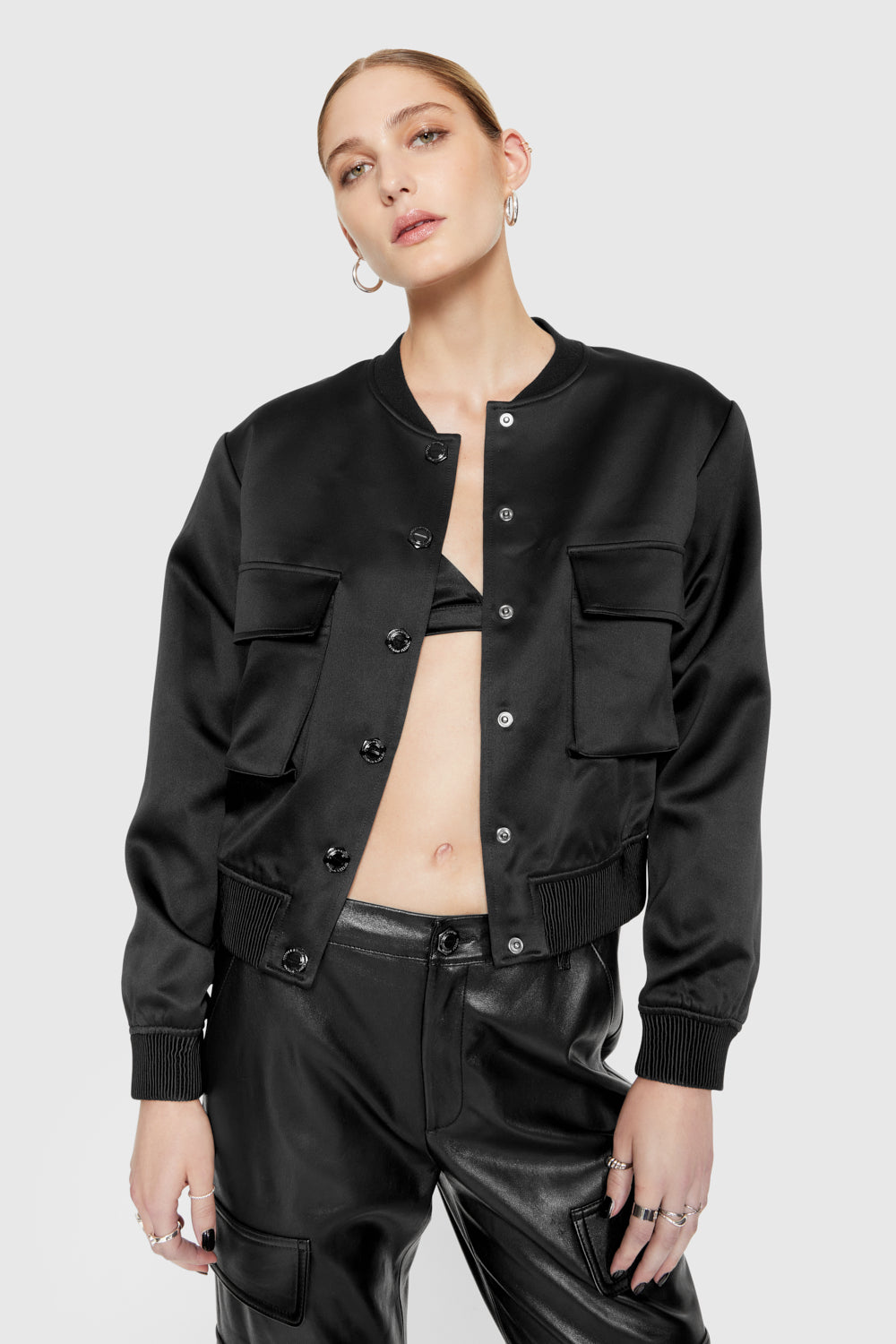 Lucy Satin Bomber