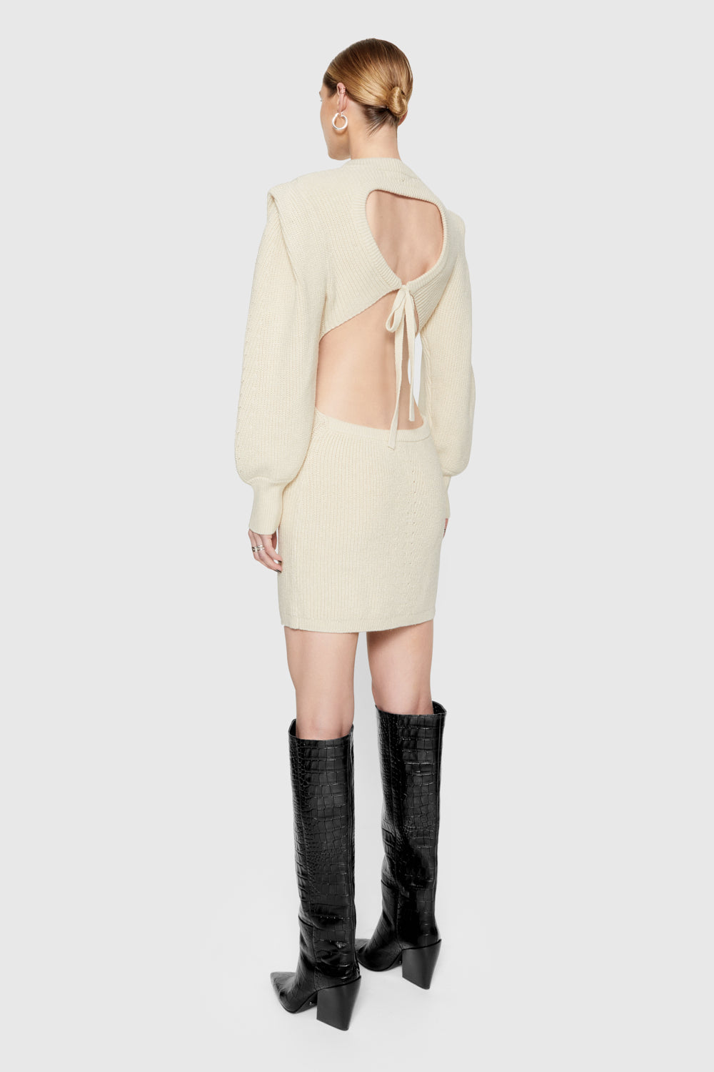 Rebecca Minkoff Daisy Long Sleeve Sweater Minidress in Winter White at Nordstrom, Size Large Rebecca Minkoff Daisy Long Sleeve Sweater Minidress in Winter White at Nordstrom, Size Large