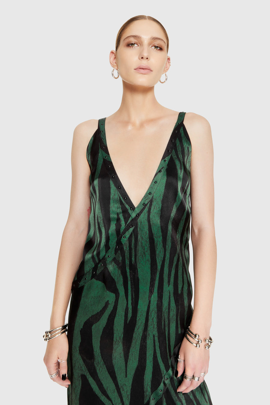 Camilla Studded Printed Maxi Dress