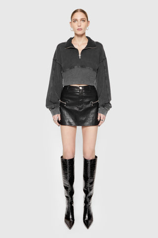 Poppy Leather Mini Skirt