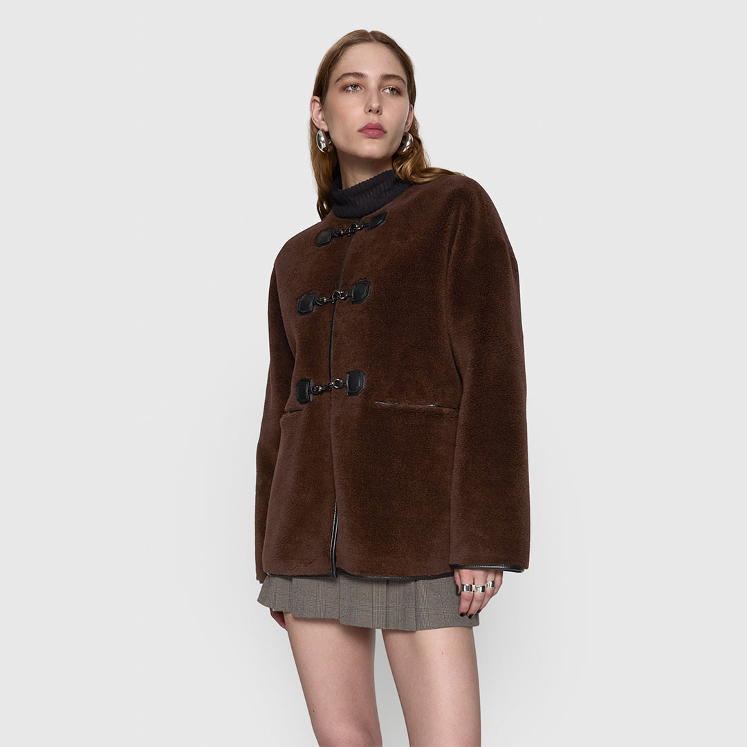 Shearling Toggle Jacket