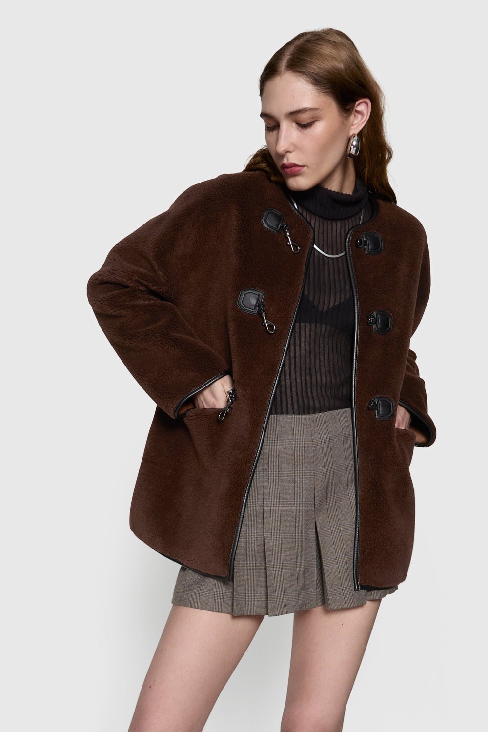 Shearling Toggle Jacket – Rebecca Minkoff