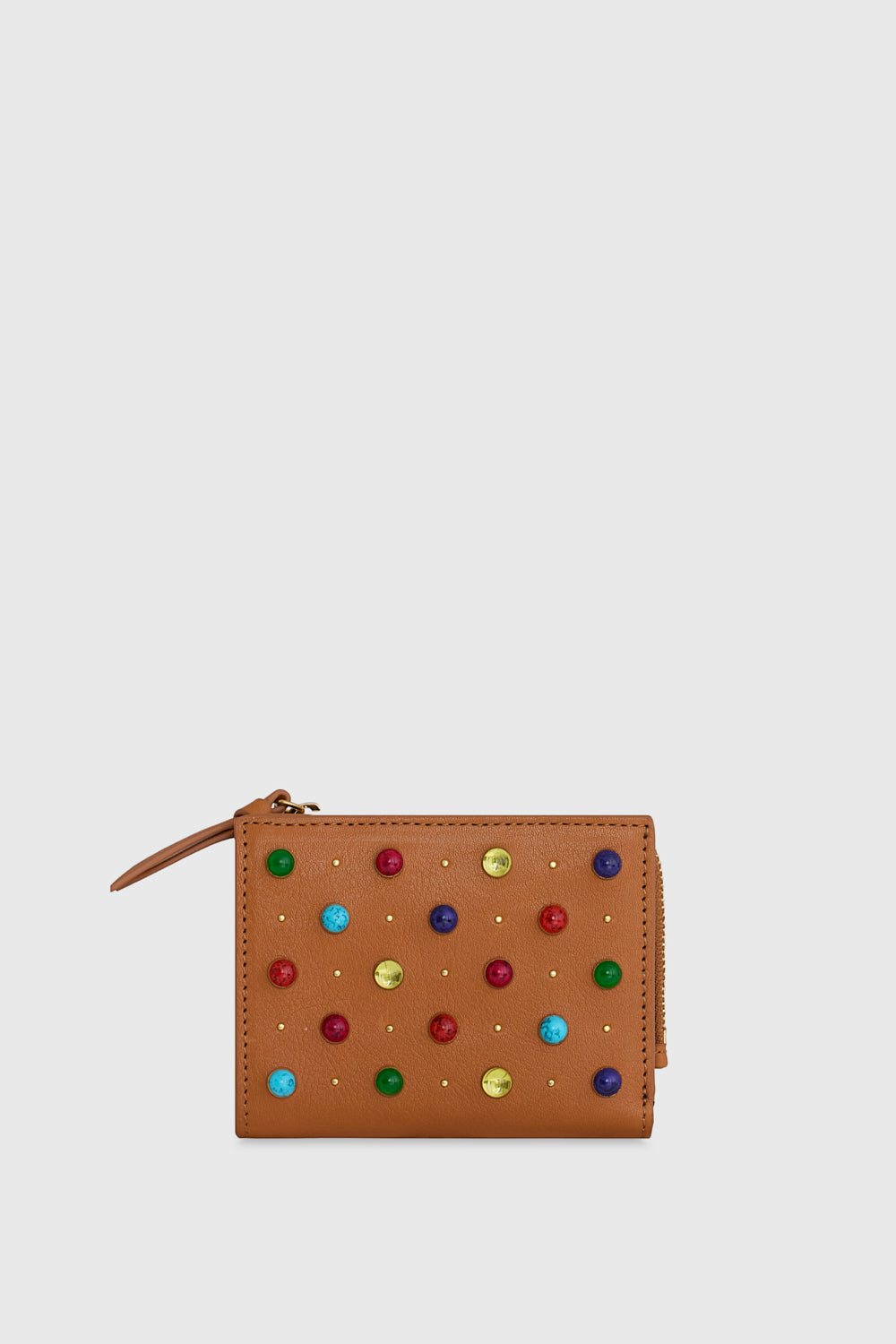 Megan Slim Wallet With Cabachon Studs