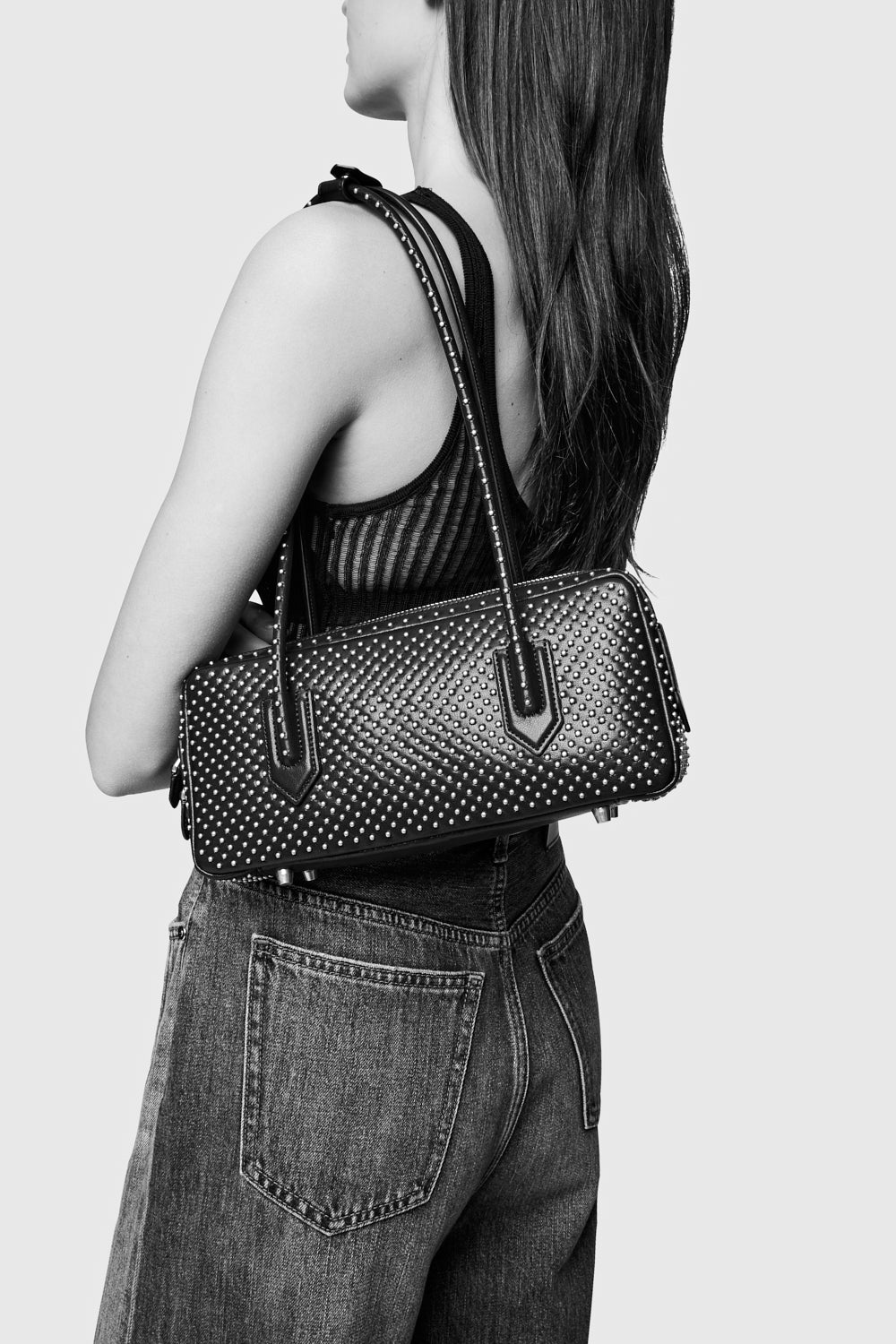 The Brief Studded Shoulder Bag