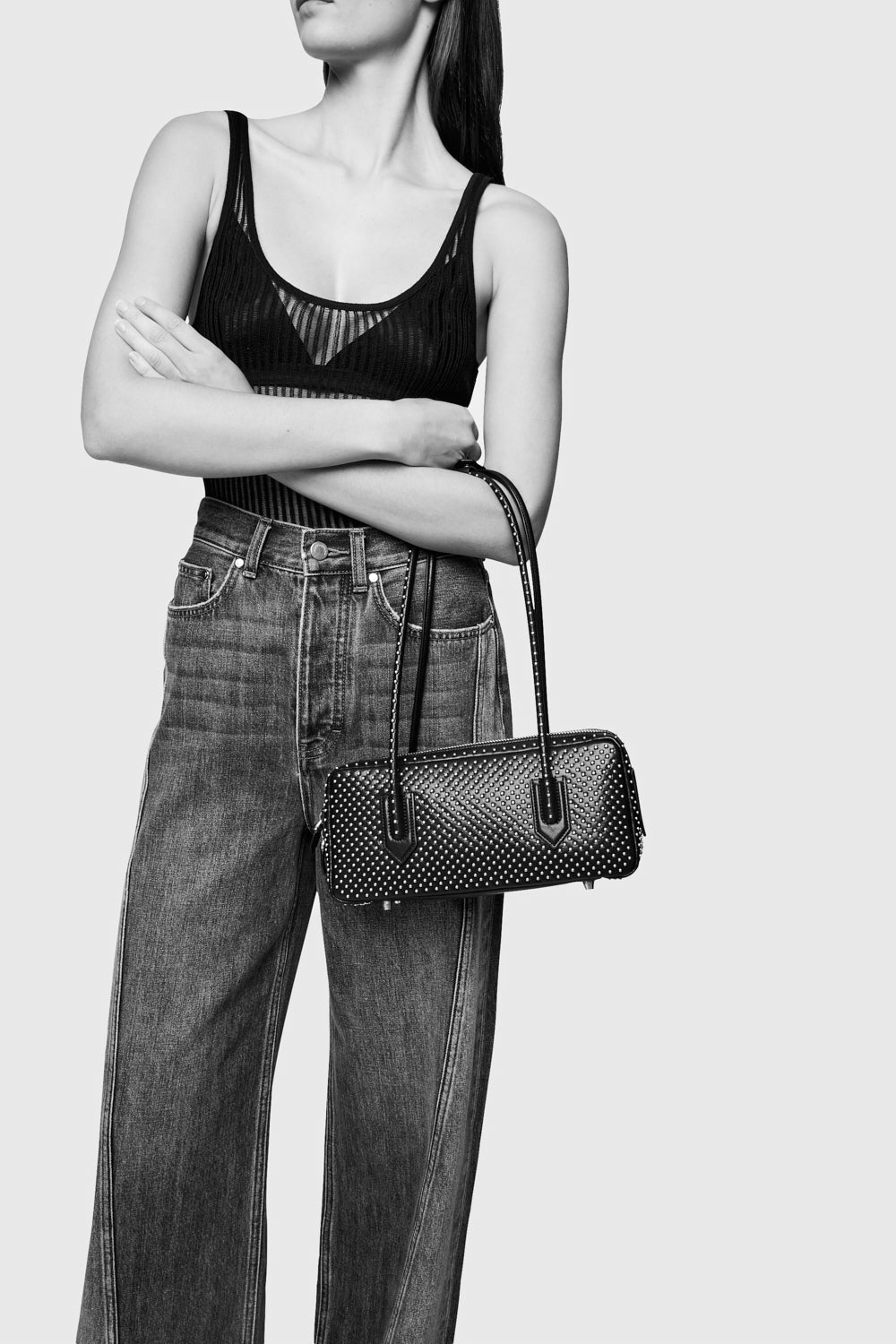 The Brief Studded Shoulder Bag