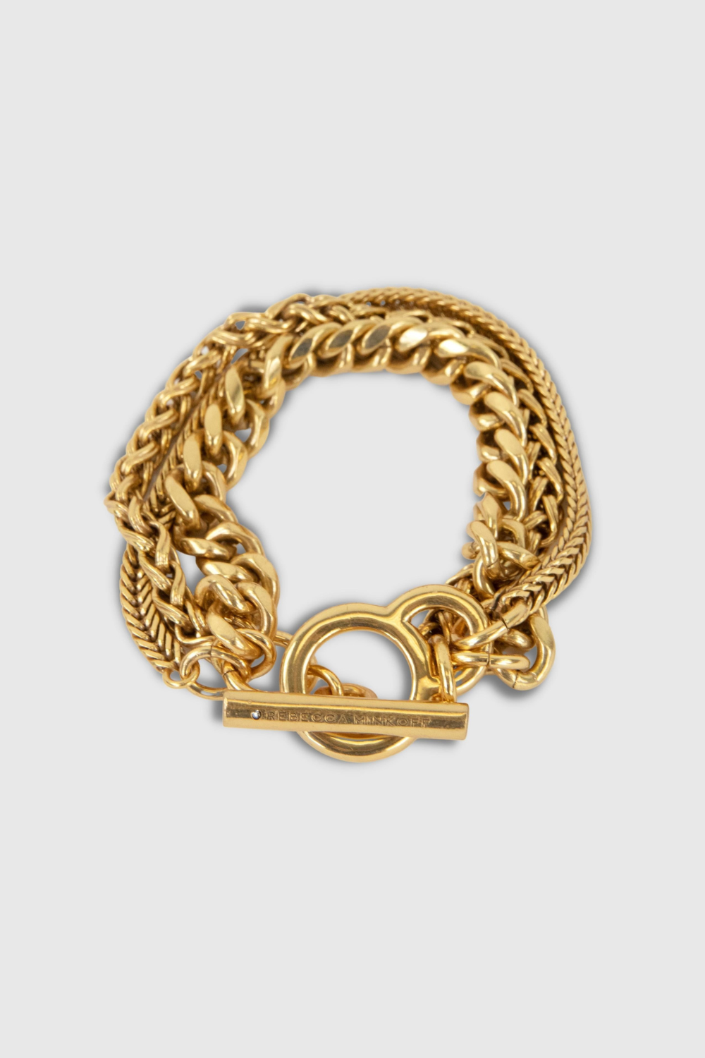 Mixed Chain Toggle Bracelet