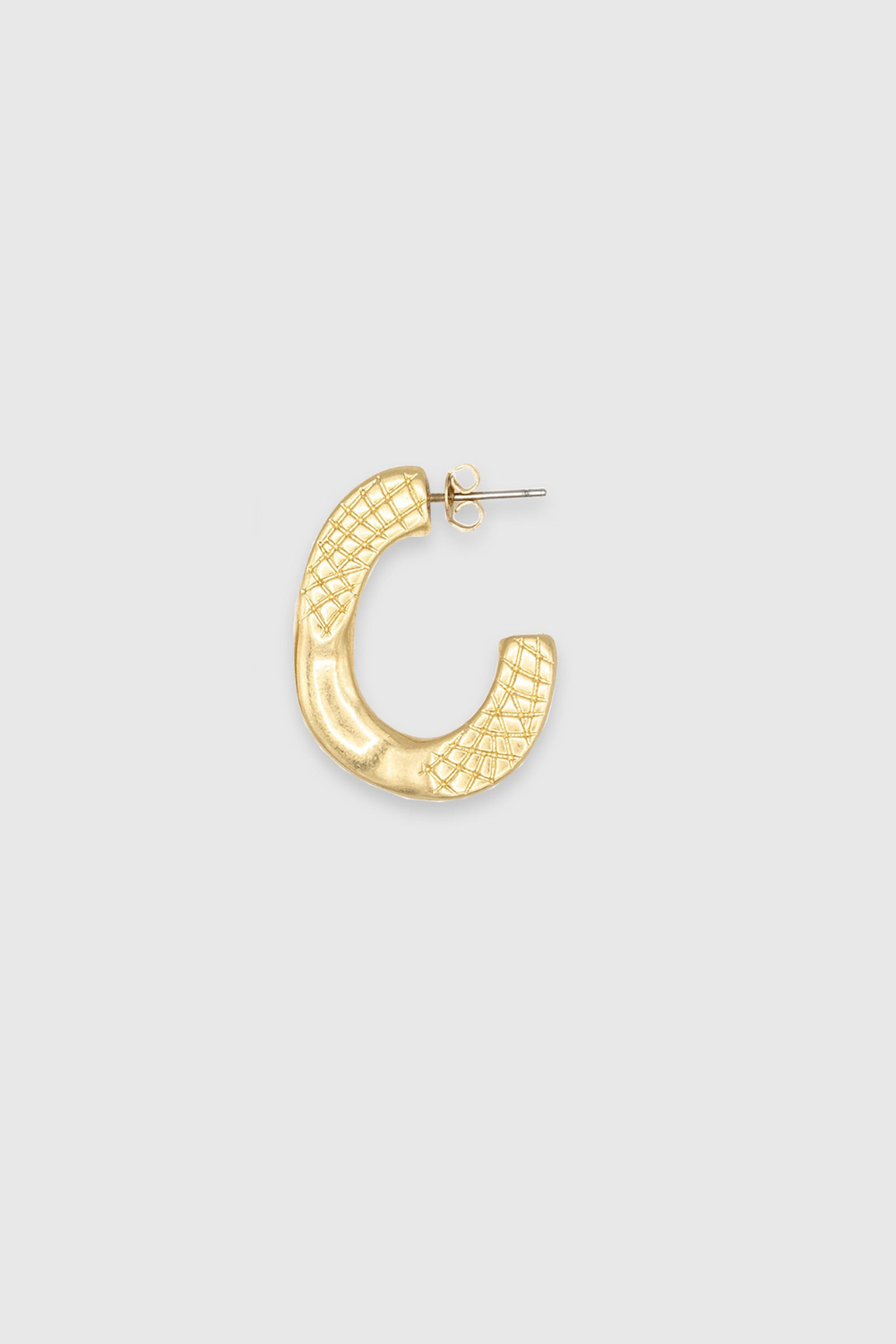 Textured Link Earring
