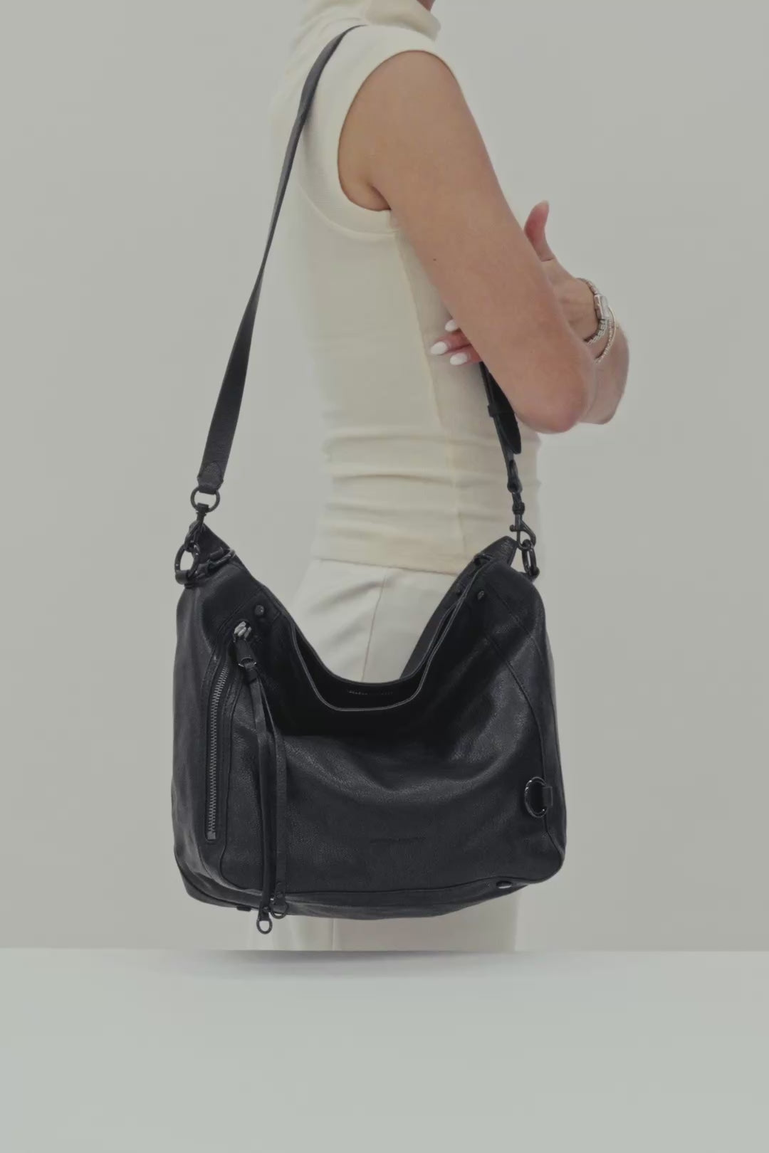 M.A.B. Hobo Bag - Black - Rebecca Minkoff