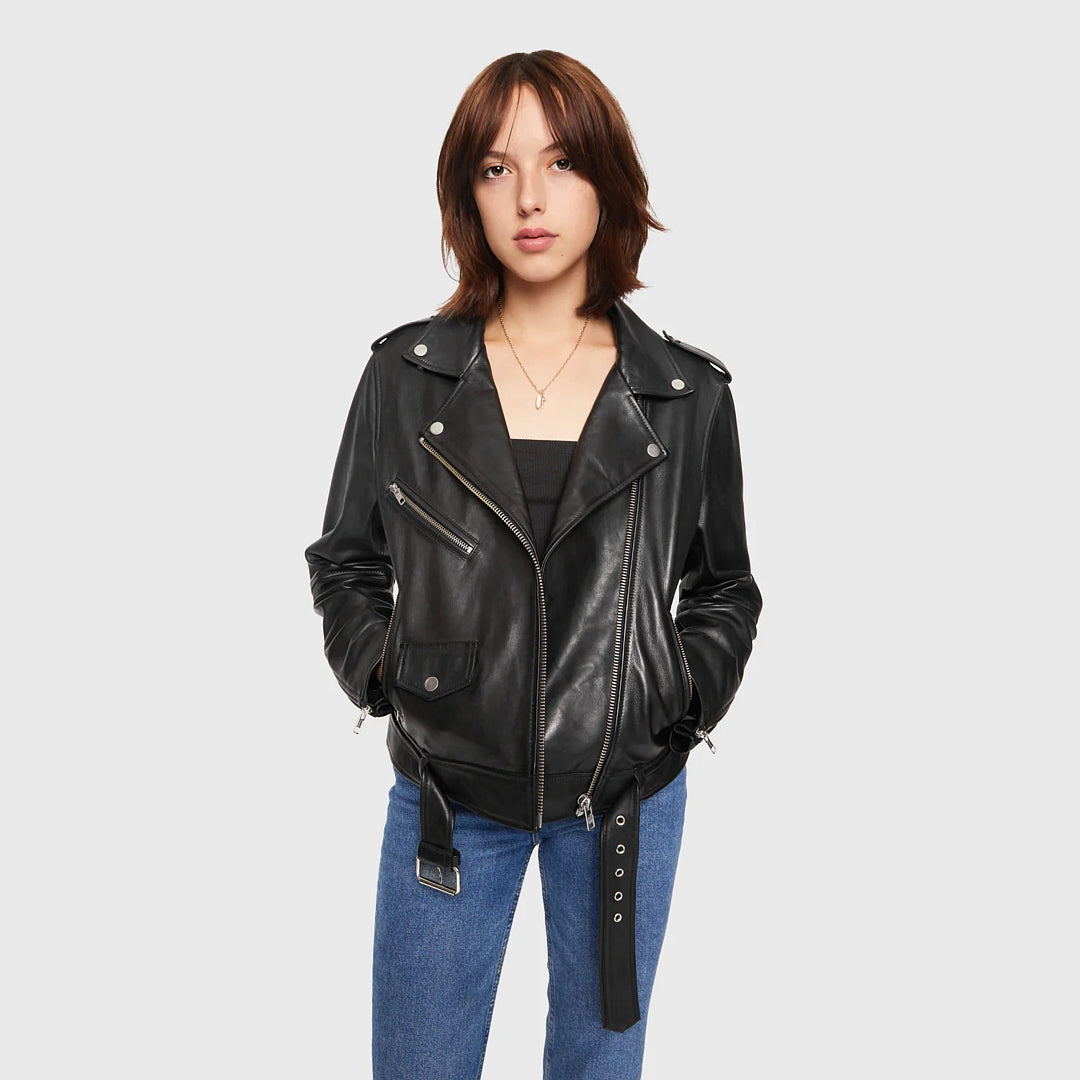Jett Moto Smooth Leather Jacket - Rebecca Minkoff