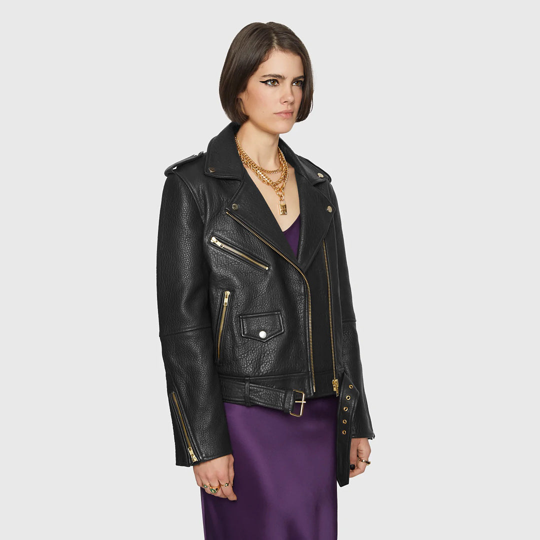 Jett Moto Grain Leather Jacket - Rebecca Minkoff