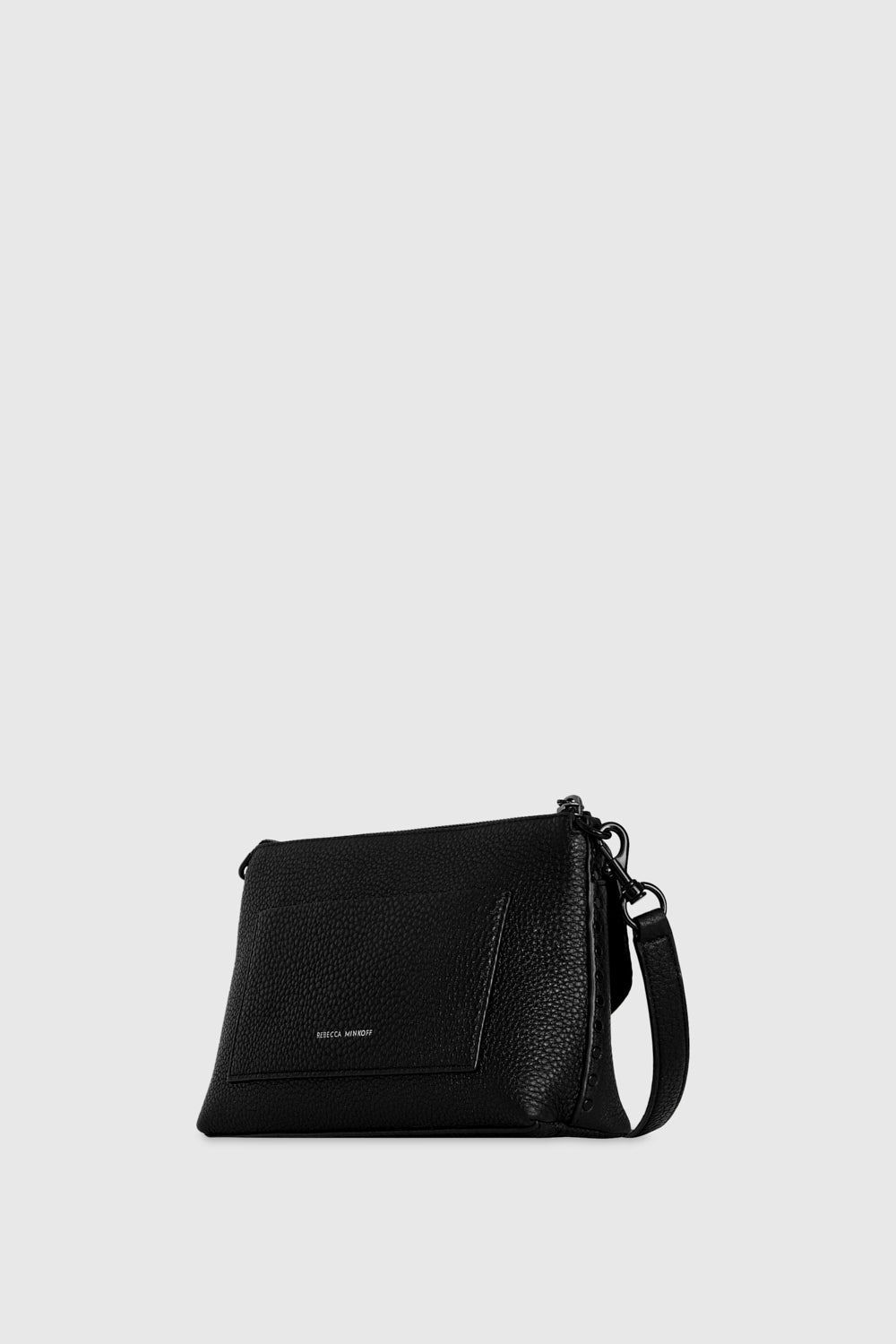 Rebecca Minkoff Darren Bolso de hombro con cierre superior, color negro, Negro/Negro, Talla unica Rebecca Minkoff Darren Bolso de hombro con cierre superior, color negro, Negro/Negro, Talla unica