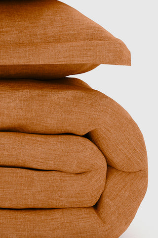 Clay Bamboo/Linen Duvet Set