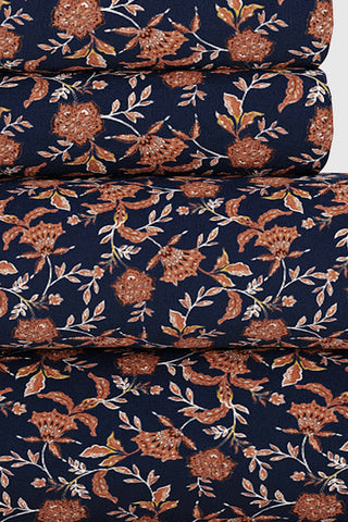 Jacobean Floral 100% Percale Cotton Sheet Set