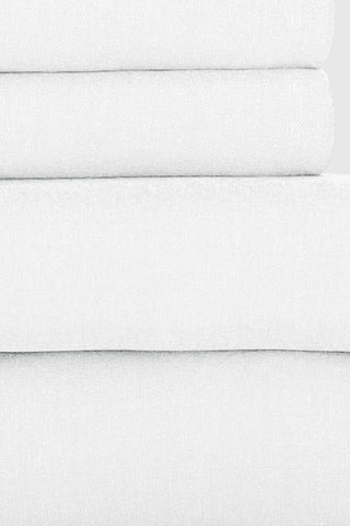 White Bamboo/Linen Sheet Set