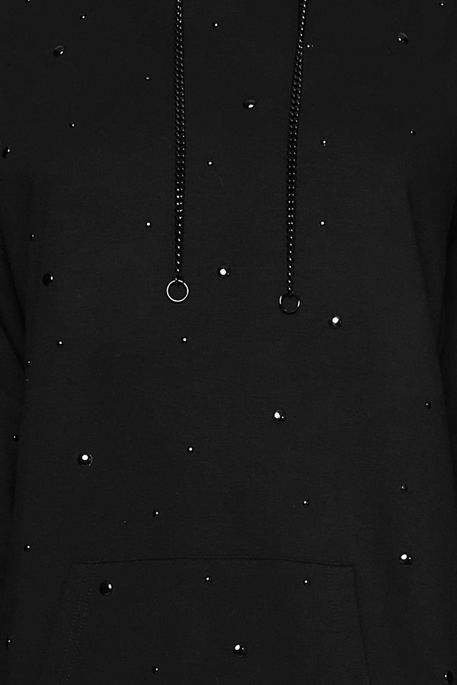 Downtown Studded Sweatshirt Dress